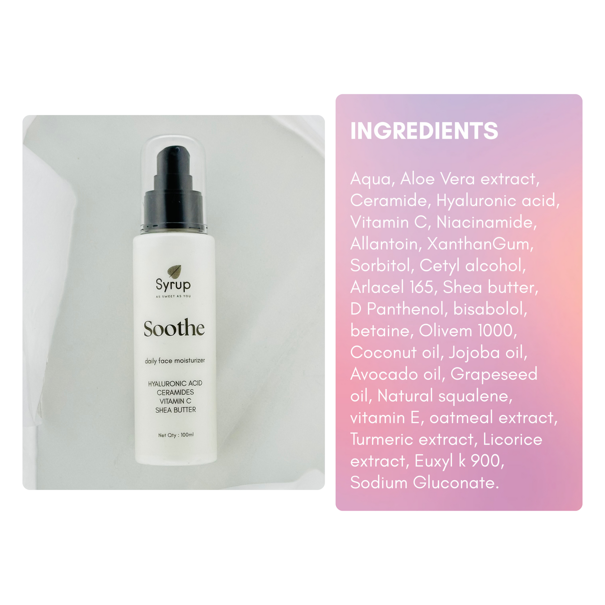 soothe full ingredients
