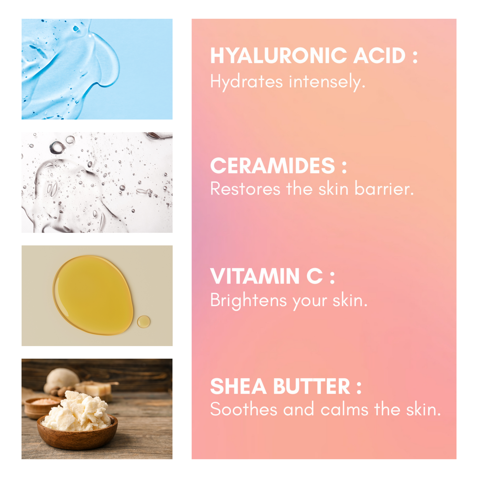 soothe face moisturizer main ingredients 