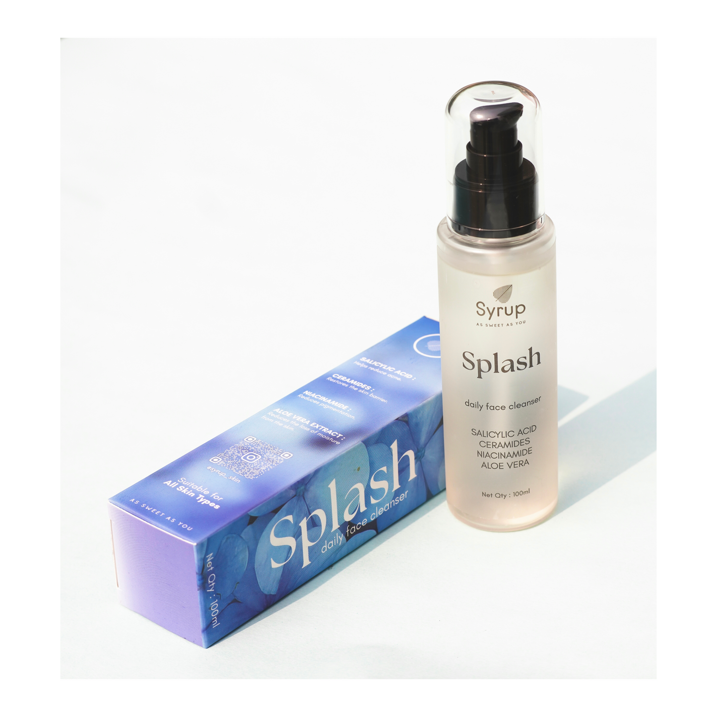 Syrup Splash face cleanser